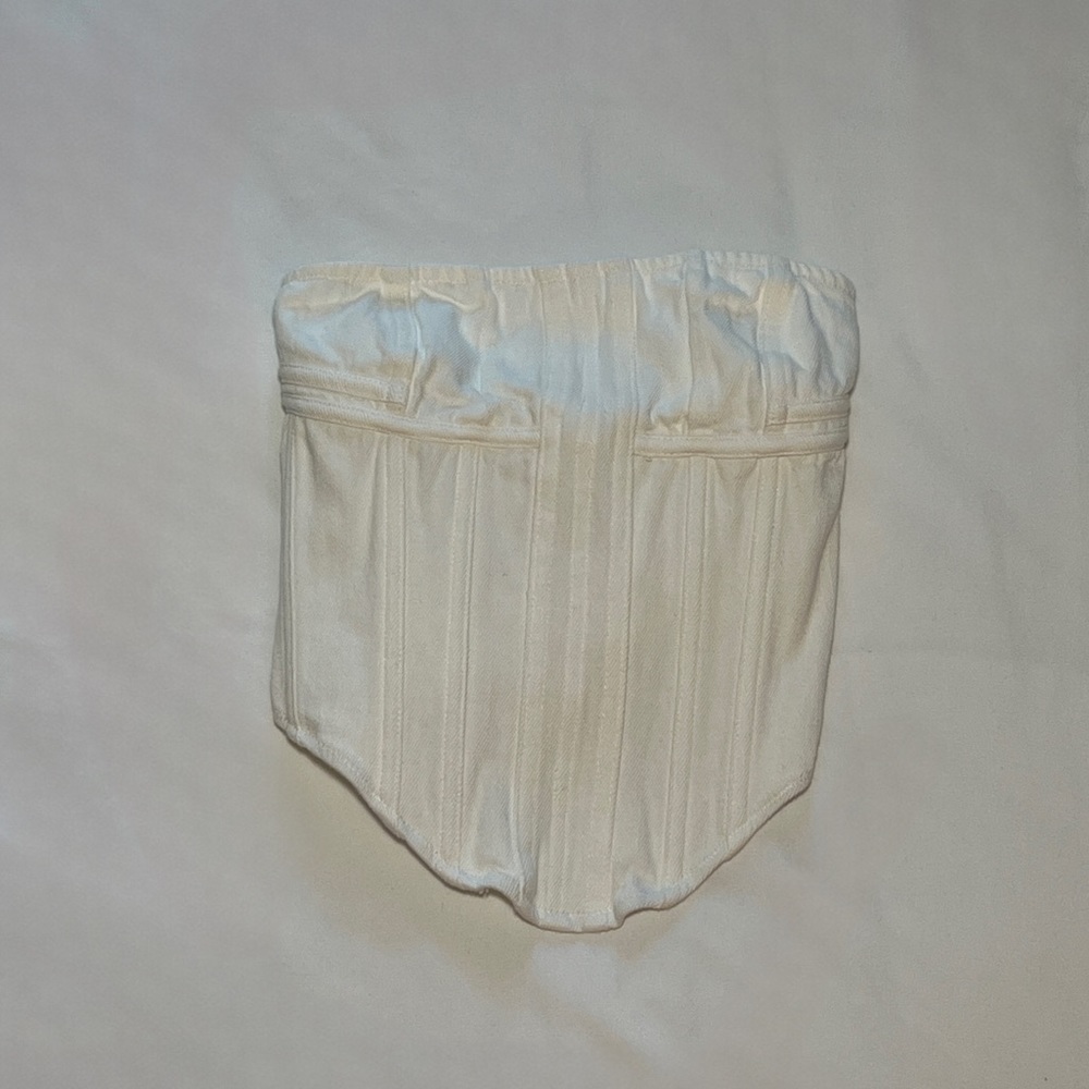 White fox boutique white corset top